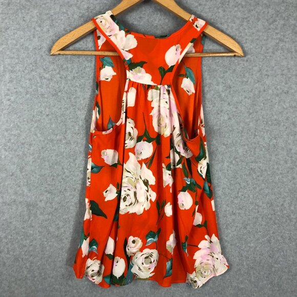 Cabi Floral Red Sleeveless Tank Top Size Small - Picture 3 of 4